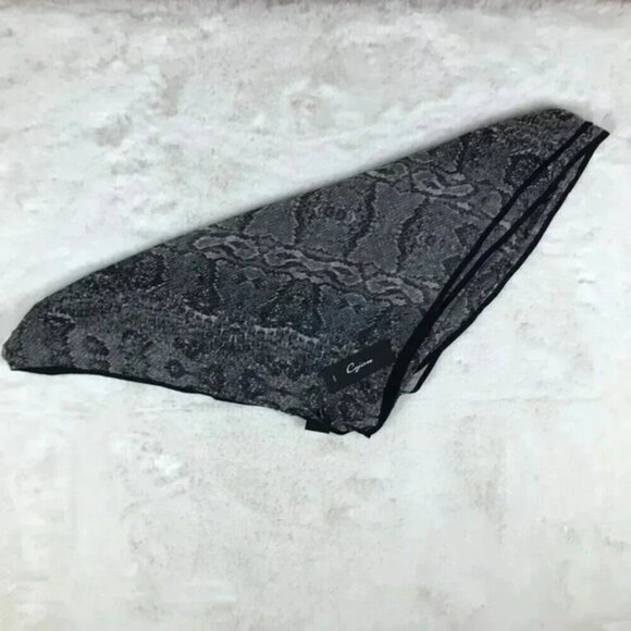 CEJON Python Snake Sheer Chiffon Shawl Scarf NWT - Picture 6 of 8